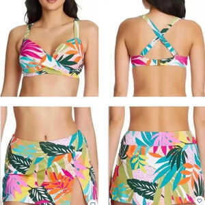 Bleu Rod Beattie Wild At Heart Underwire Bikini Top and Skirted Bottom